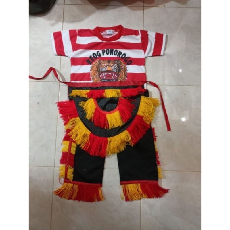 baju reog anak / stelan reog / kostum reog / jaranan / celengan / bujang ganong