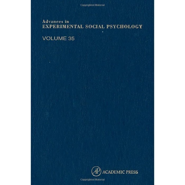 

Advances in Experimental Social Psychology, Volume 35 (Advances i