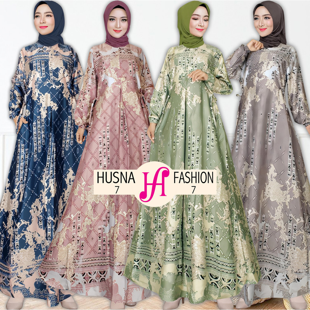 GAMIS MAXMARA SILK PREMIUM STARLA / GAMIS MAXMARA LUX PREMIUM  TERLARIS MOTIF KEKINIAN / GAMIS MAXMA