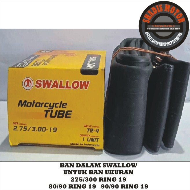 Ban Dalam Motor Merk Swallow Ukuran 275 Ring 19