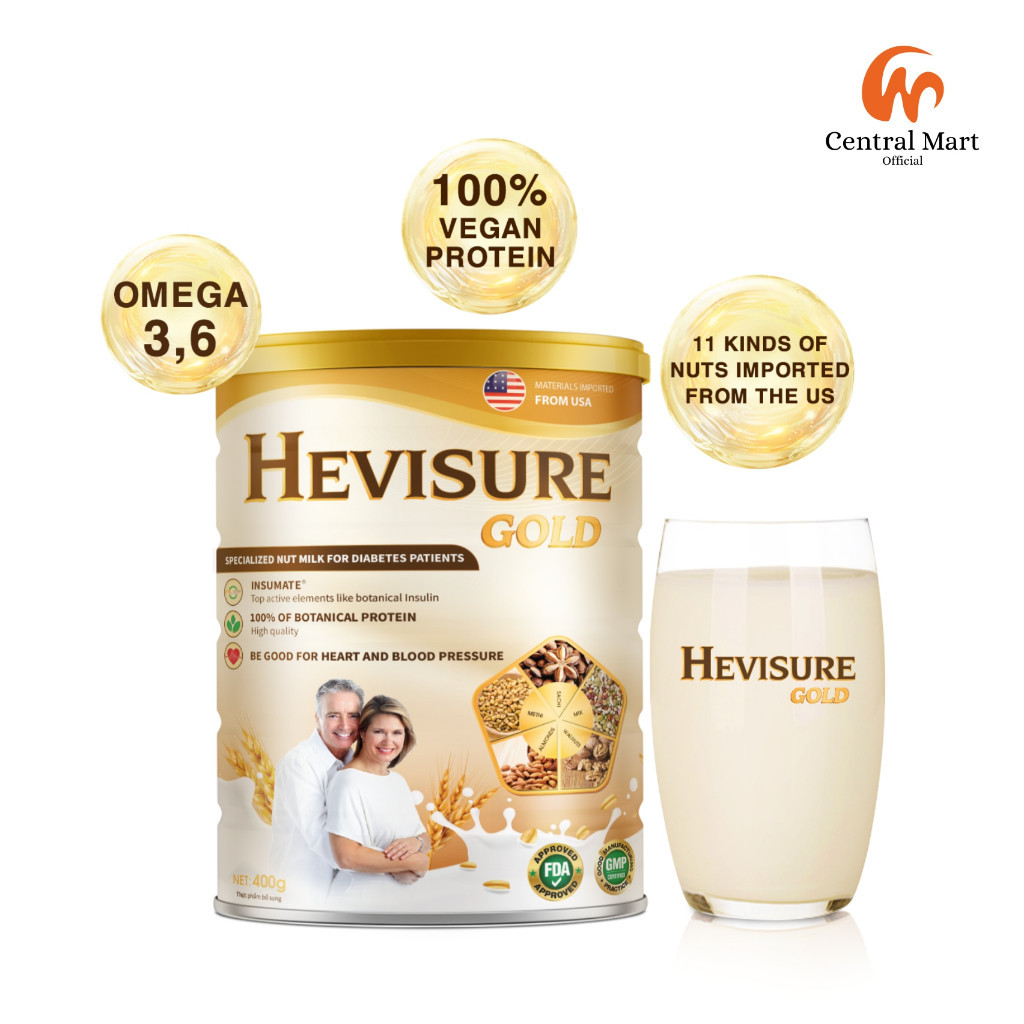 

ORIGINAL KEMASAN KALENG HEVISURE GOLD SUSU DIABETES KENCING MANIS Original (ORIGINAL)