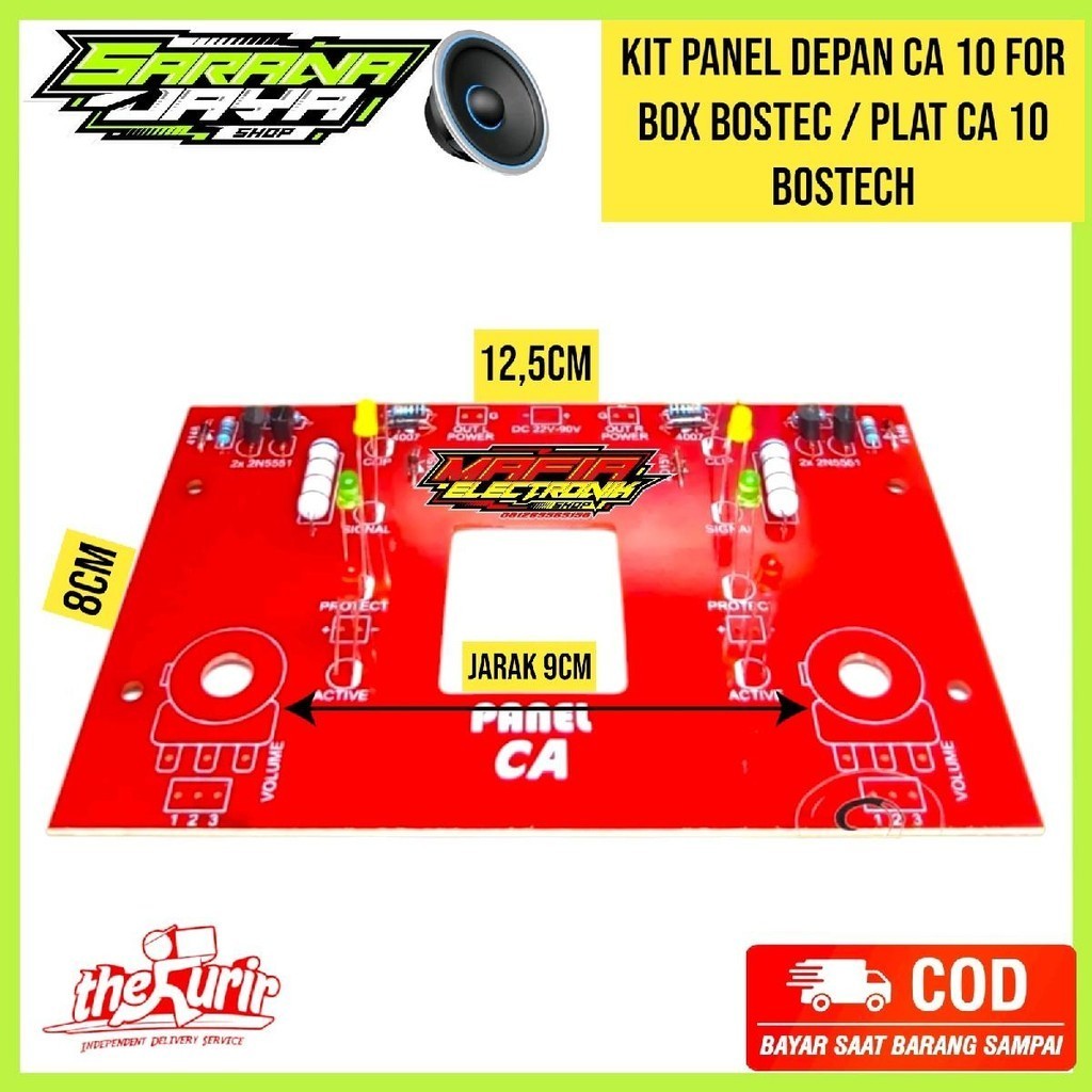 KIT PANEL DEPAN CA 10 FOR BOX BOSTEC / PLAT CA 10 BOSTECH