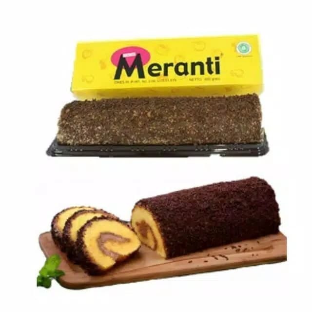 

NEW | Bolu Meranti Gulung Topping Coklat - Meses isi Mocca