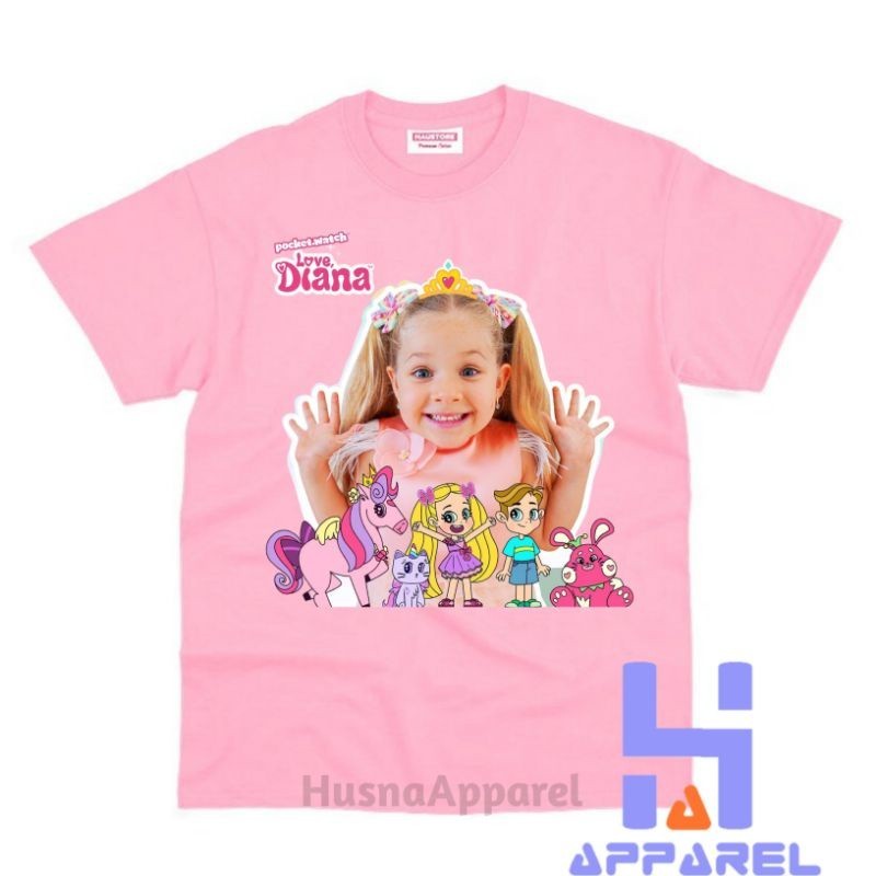 BAJU ANAK KAOS ANAK LOVE DIANA COD