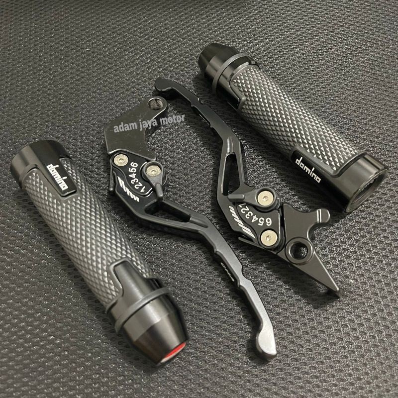 HLM- PAKET 2IN1 / Handgrip model Rizoma + Handle rem CNC Variasi / Vario Beat Mio Nmax Aerox 155 Vix