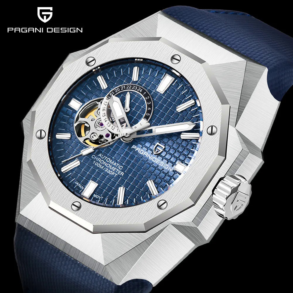 PAGANI DESIGN Jam Tangan Pria Arloji PD-YS010 Pergerakan NH39 Otomatis 42MM untuk Lelaki Safir Kaca 
