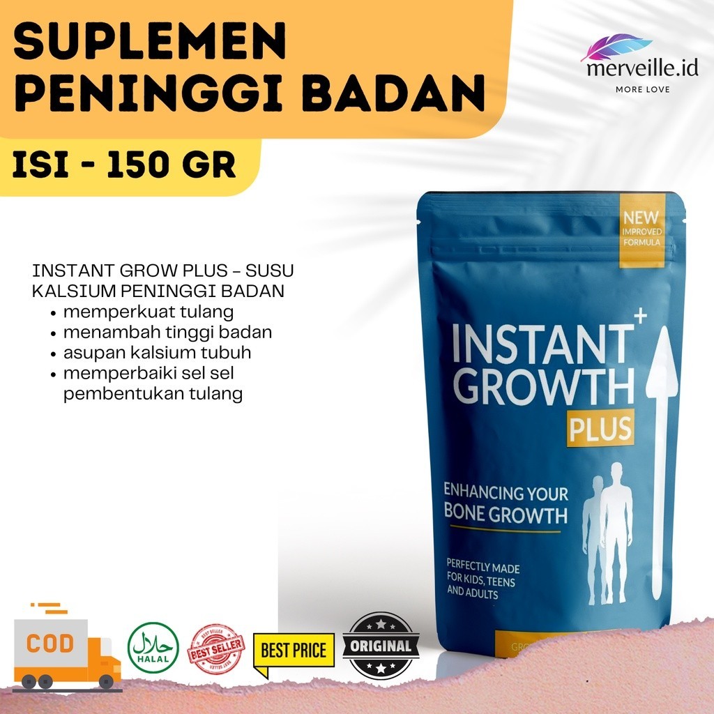 

Instant Grow Plus 150gr - Nutrisi Optimal untuk Pertumbuhan Anak & Remaja
