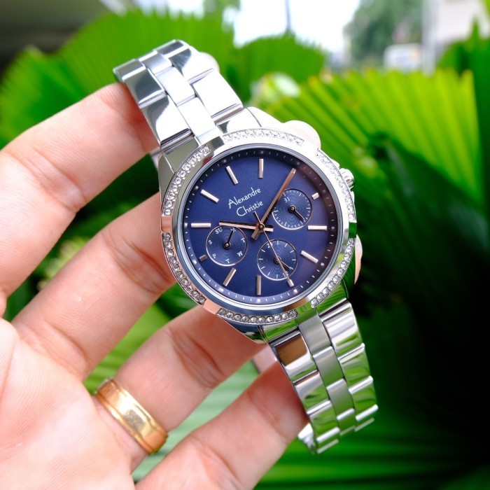 ALEXANDRE CHRISTIE AC2949 / AC 2949 SILVER BLUE WANITA. ORIGINAL