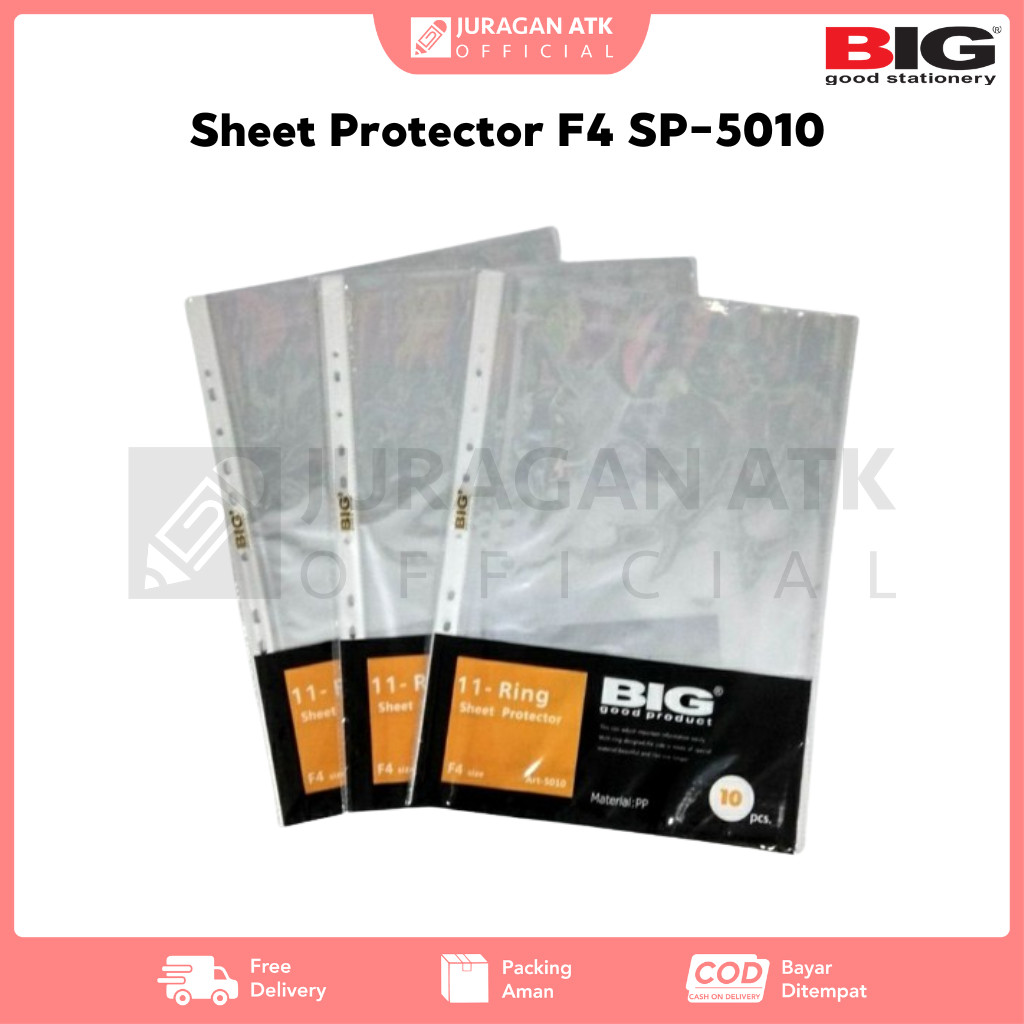 

Sheet Protector F4 BIG SP-5010 PP POCKET - 10 pc