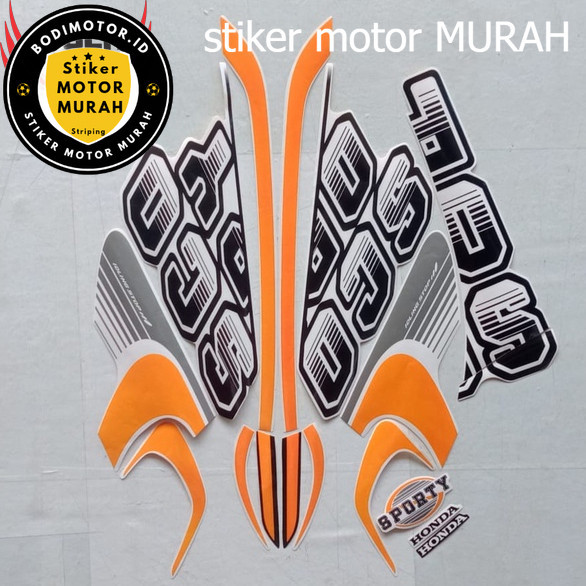 Stiker Striping Motor Honda Scoopy Sporty 2017 Lis Les Body Scoopy Sporty 2017 Standar lis polet