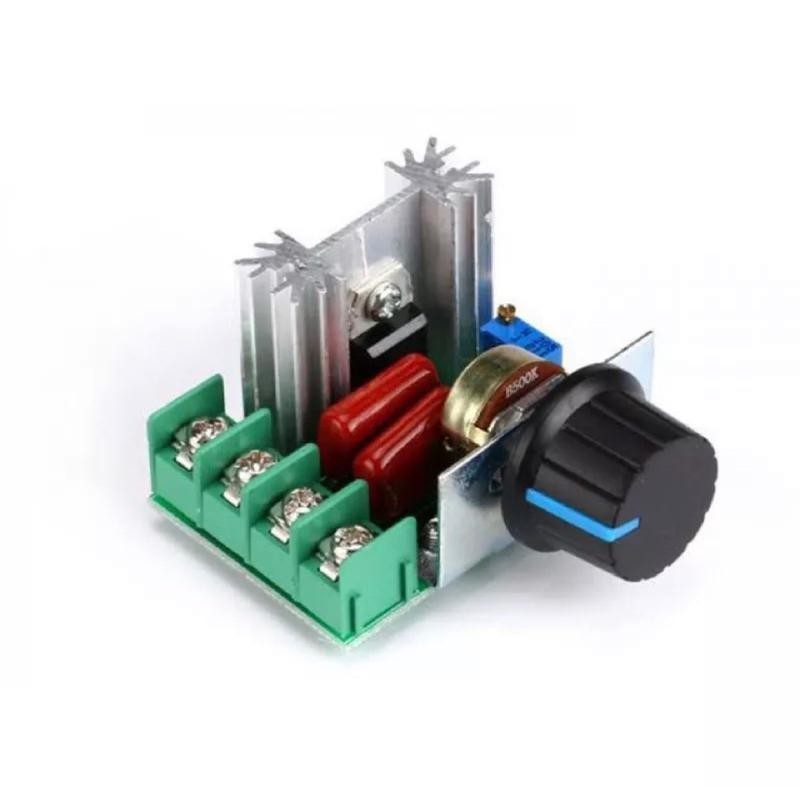 {BISA COD} Dimmer SCR 2000W Regulator Voltage 220V AC Motor Gurinda Bor Motor Speed Controller  PWM 