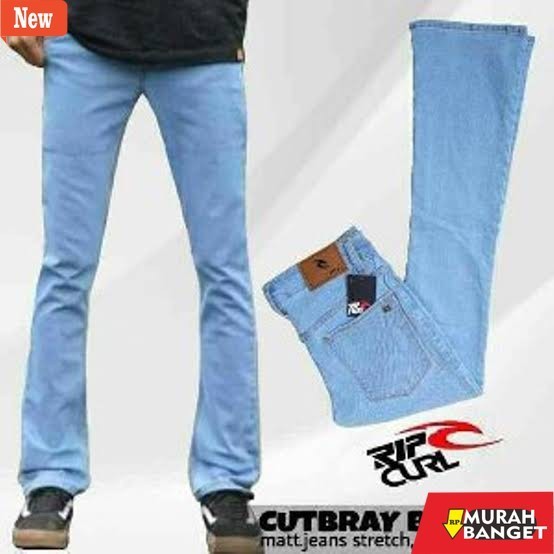 Celana denim pria- Celana Jeans Cutbray Pria Best Seller/Flare Cutbray thn 90an Lebar Bawah Retro De