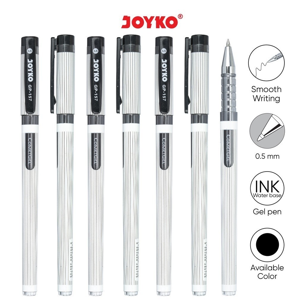 

Gel Pen / Pulpen / Pena Joyko Gp-157 / Comet Gel / 0.5 Mm