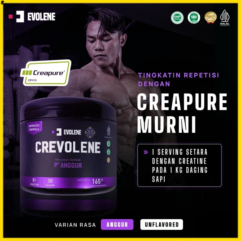 Crevolene Creapure Evolene Creatine Evolene Semarang
