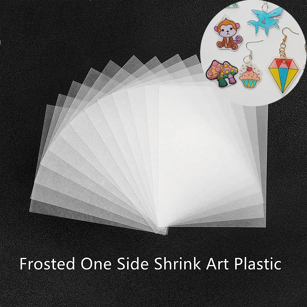 

20Pcs Heat Shrink Plastic Sheet Shrinkles Film Paper Creative Handmade DIY Art Shrinking Keychain Crafts Supplies for Kids Gift