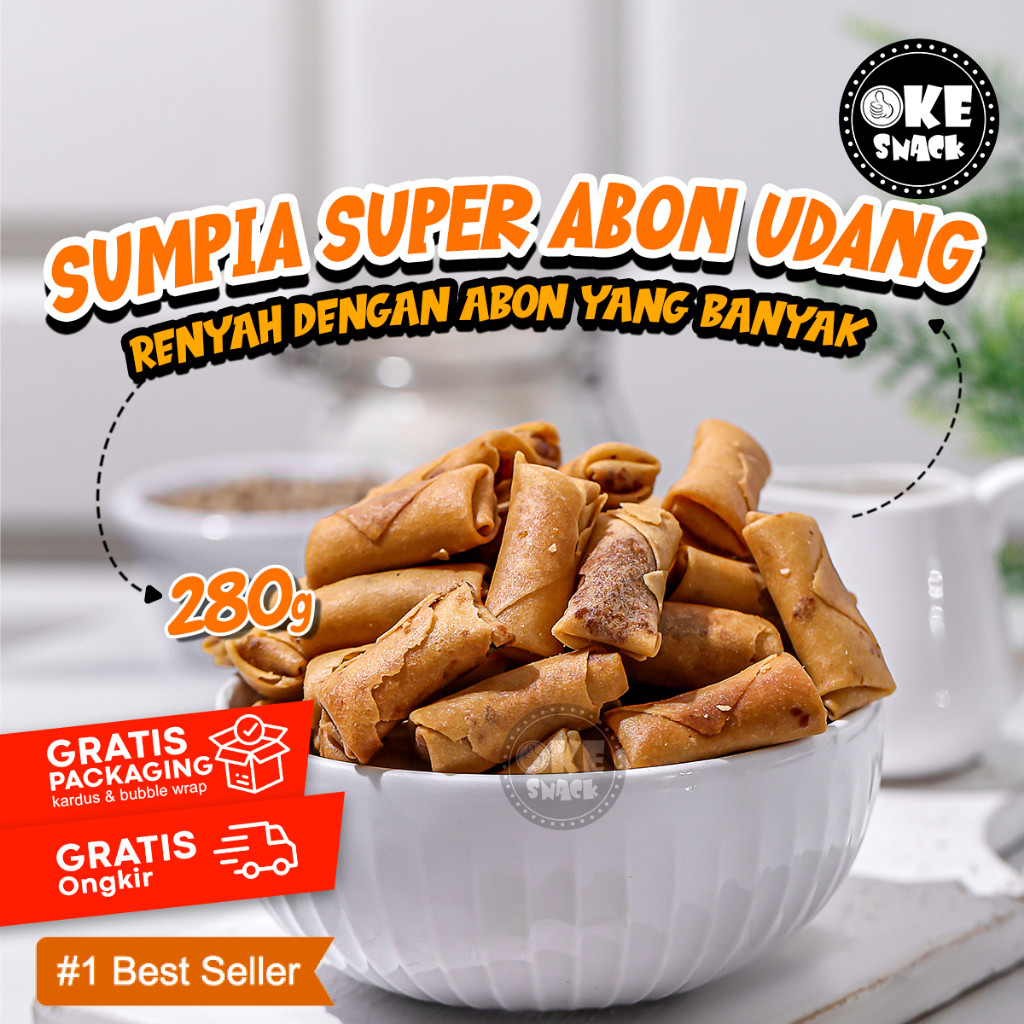 

Sumpia Kwalitas Super Abon Udang 280g