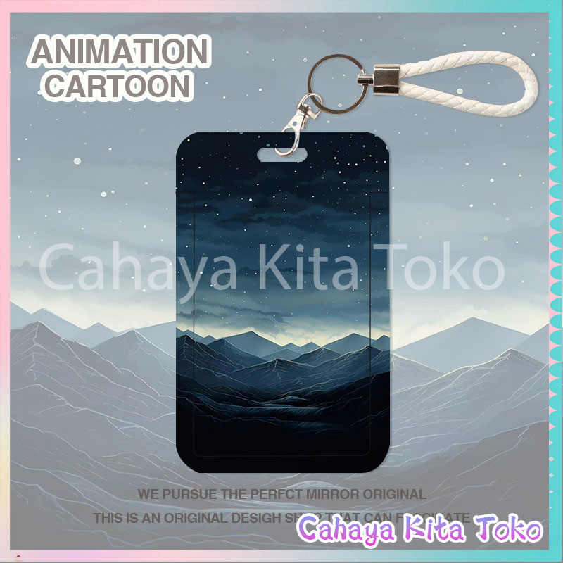 

ID CARD HOLDER/SARUNG KARTU/pesanan Hadiah Khusus/SUPPORT HARGA GROSIR/Langit bintang di atas pegunungan