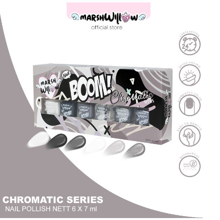 Marshwillow Nail Boom Chromatic Series Satuan - Kutek - Cat Kuku - Make Up Kuku