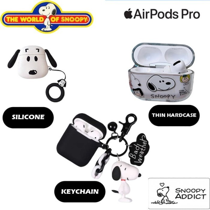 Promo Terlaris `[martstrong247.id] Case Airpods Pro Case 2019 / Airpods 3 SNOOPY - Silicone, Airpods