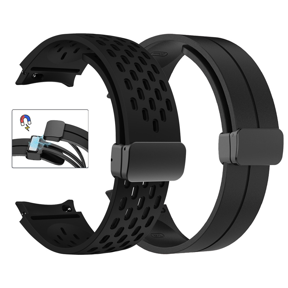 20mm Magnetic Strap for Samsung Galaxy Watch 4 5 Pro 6 7 7LTE 44mm 40mm Watch4/6 Classic Silicone Ba
