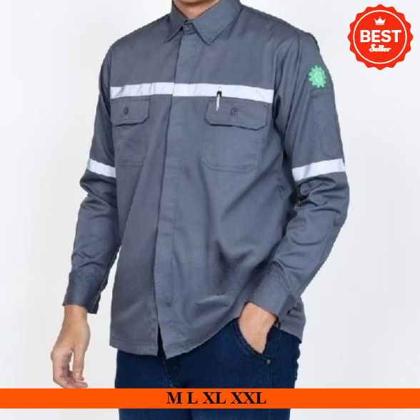 Kemeja Wearpack Safety Scotlight Atasan - Baju Kerja Pria Proyek Lapangan Seragam Safety