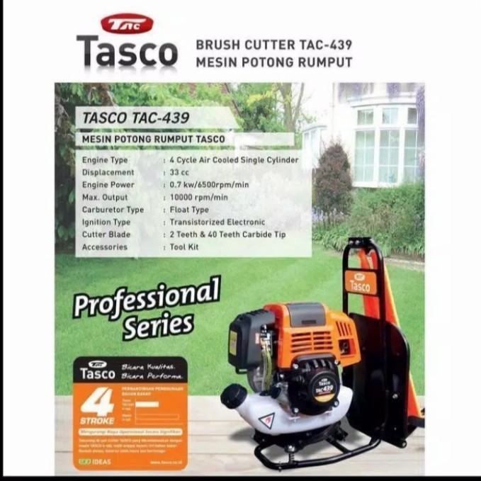 PROMO TASCO MESIN POTONG RUMPUT 4 TAC TASCO TAC 439 / MESIN POTONG RUMPUT GEDONG