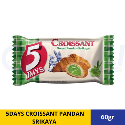 

5DAYS CROISSANT PANDAN SRIKAYA 60gr