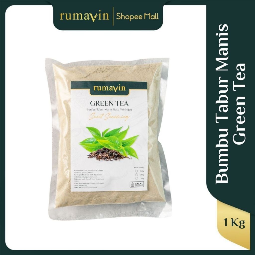 

Rumavin - Premium Bumbu Tabur Green Tea / Teh Hijau
