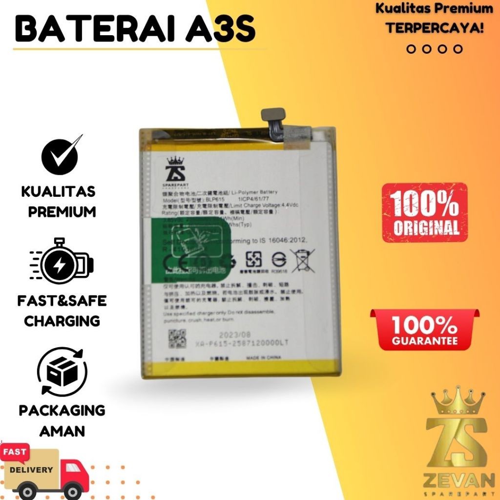 Baterai Oppo A3s
