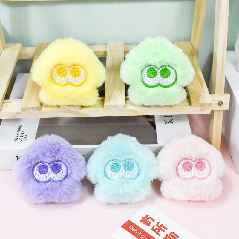 Kawaii Squid Plush Doll Pendant Game Splatoon Toys Creative Mini Backpack Decorative Key Chain Chris