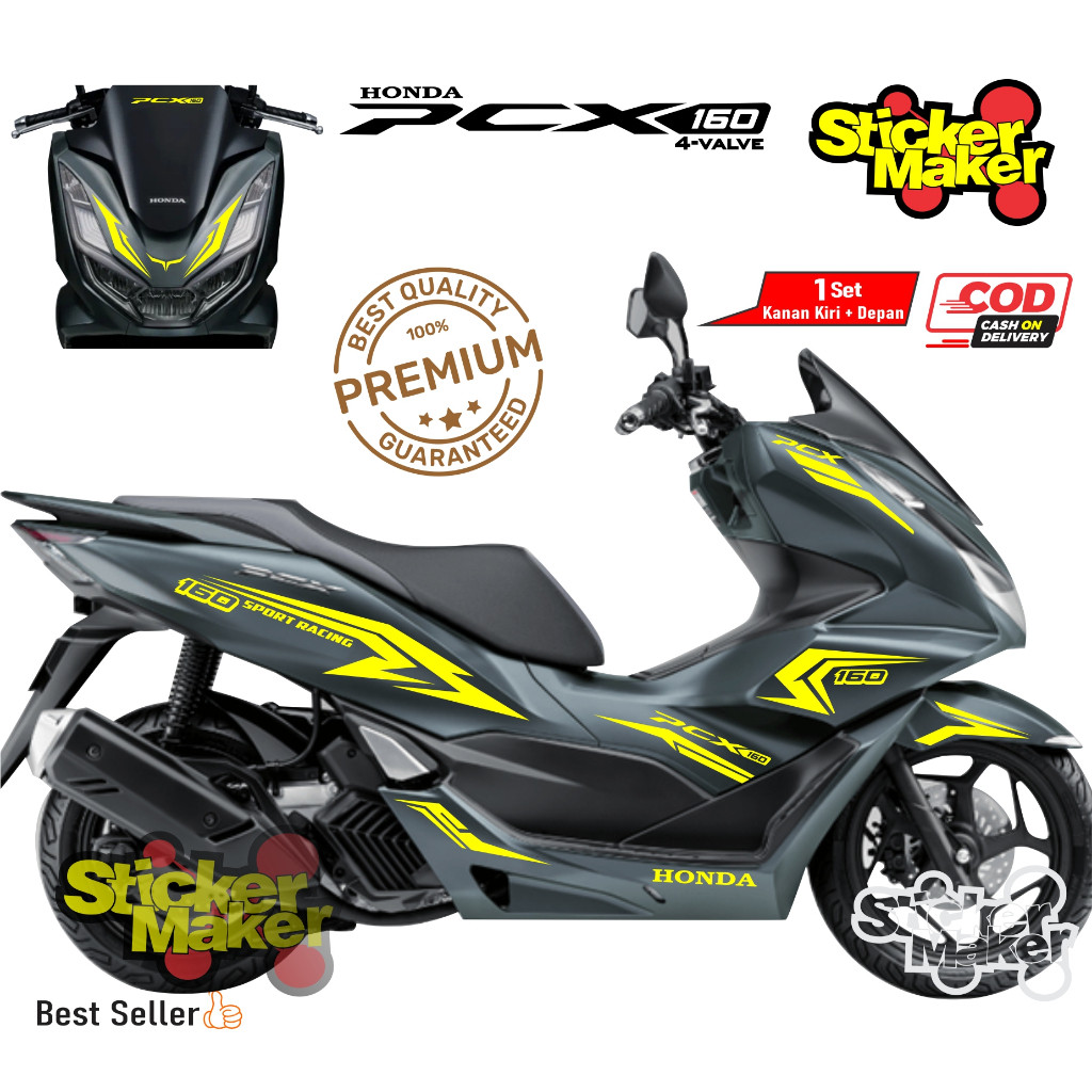 STIKER PCX 160 NEW (STICKER CUTTING PCX)/striping variasi pcx 160 new~variasi sticker HONDA pcx 160 