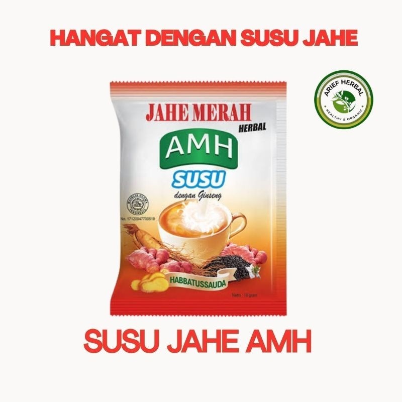 

Jahe herbal-AMH Susu Jahe isi 1 renteng 10 sachet hangat jahe susunya SBK