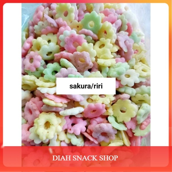 SAkura riri camilan cemilan snack kiloan makanan ringan jajanan jadul 250gr