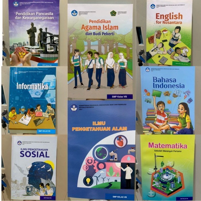 

Buku Paket 1 Set SMP Kelas 8 Kurikulum Merdeka