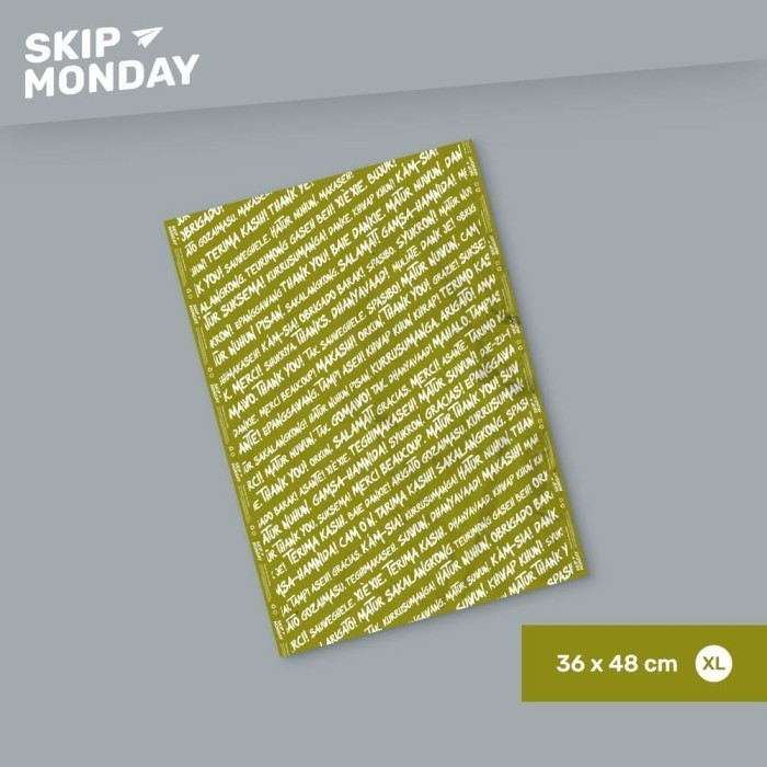 

Andma Skip Monday Plastik polymailer kemasan onlineshop 36x48cm (100 lbr)