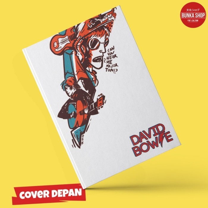 

Notebook 80's Band David Bowie Hardcover A5 Buku Tulis Catatan Notes