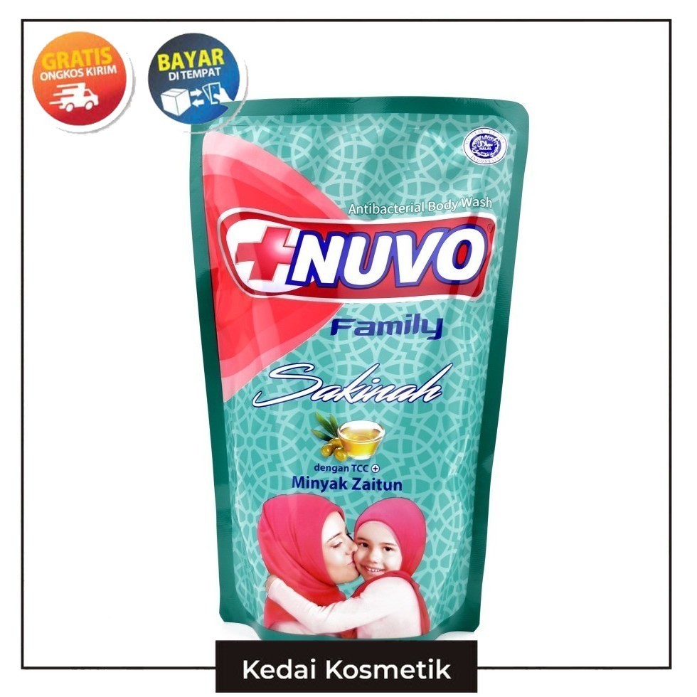(KEDAI) Nuvo Sabun Mandi Cair Sakinah Pouch 400 ml - Wings