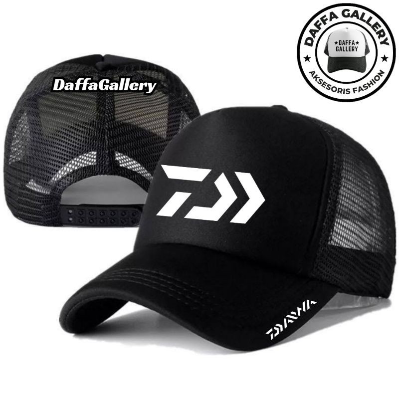 Daffaa Gallery Topi Trucker DAIWA - Topi Distro DAIWA Logo - Topi DAIWA Premium - Topi Pria Dewasa -