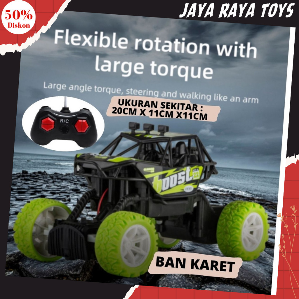 Mainan Mobil Remote Control Offroad Drift Boost Monster Ban Karet top Speed Rc Rock Crawler New