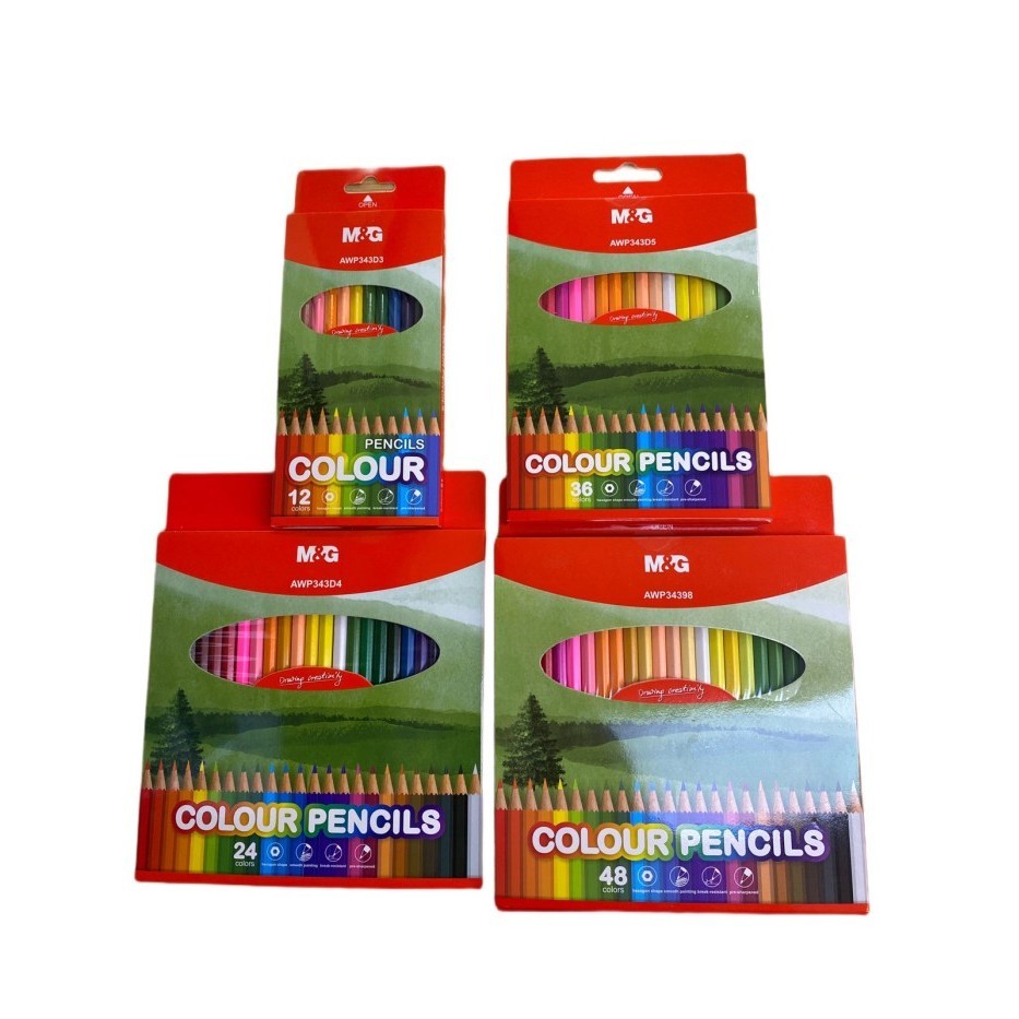 

M&G Pensil Warna isi 12 24 36 48 Warna Hexagonal Berkualitas Bagus / M&G Color Pencil Hexagonal
