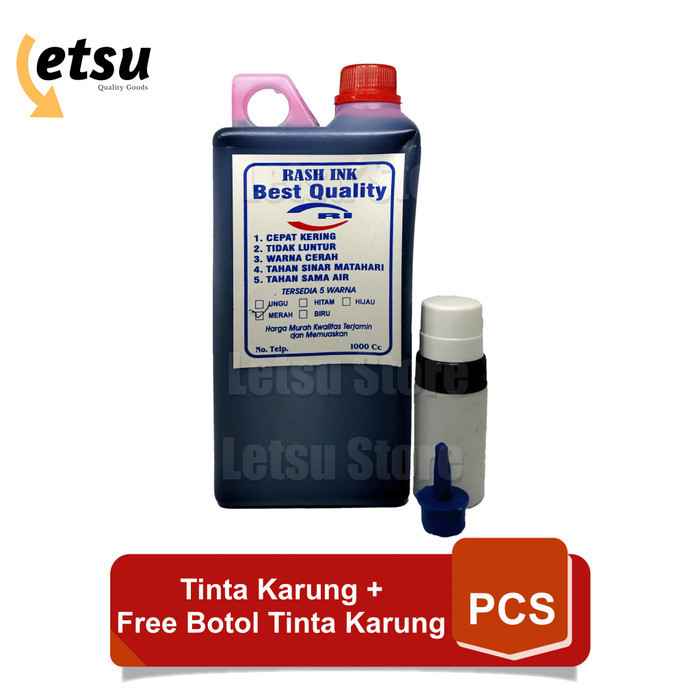 

PROMO!! -Tinta Karung Rash Ink / INK Karung + FREE BOTOL TINTA KARUNG - Merah