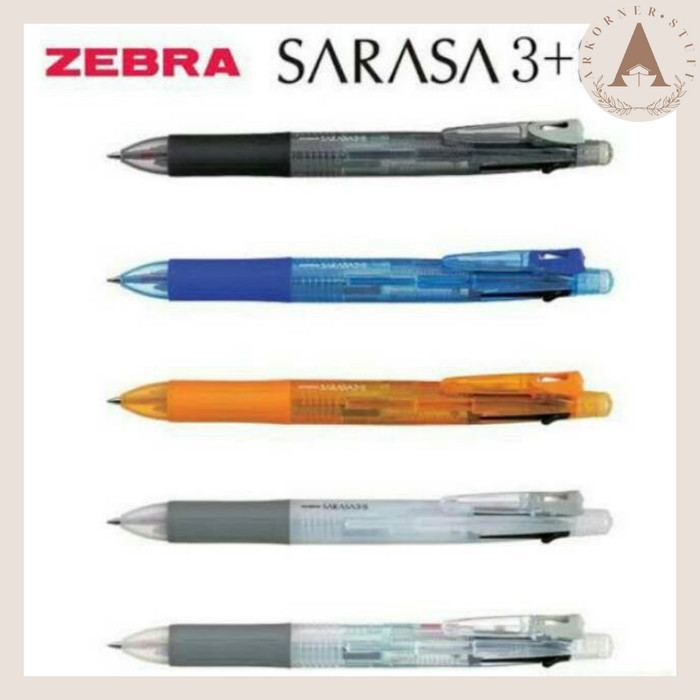 

PROMO!! -Zebra Pulpen Sarasa 3+S Gel Pen plus Pensil - Hitam