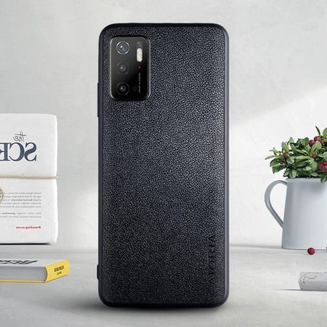 Soft Case Xiaomi Poco M3 Pro 5G Leather Cover Premium Aioria Kulit Ori