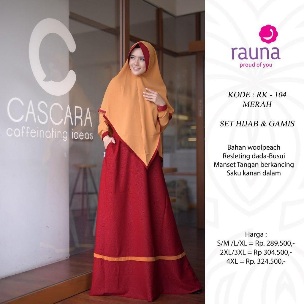 GAMIS RAUNA SET HIJAB RK 104 - RAUNA - GAMIS SET HIJAB