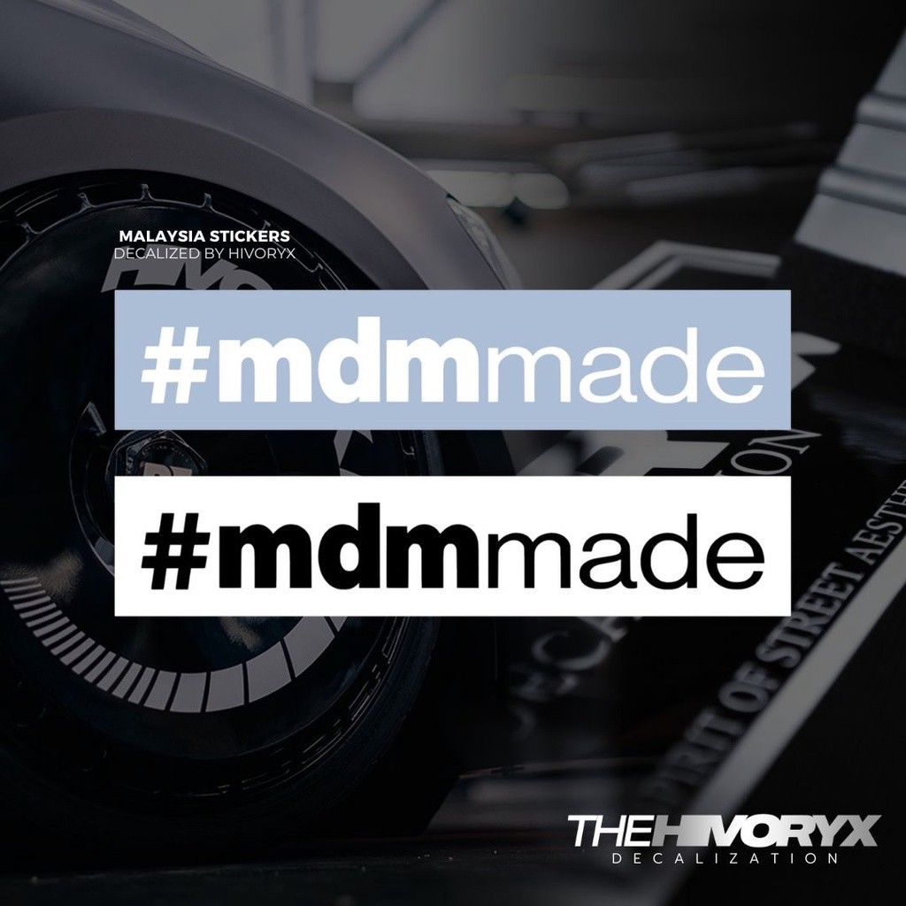 Stiker Mdm Made Racing Stiker Racing Mdm Made