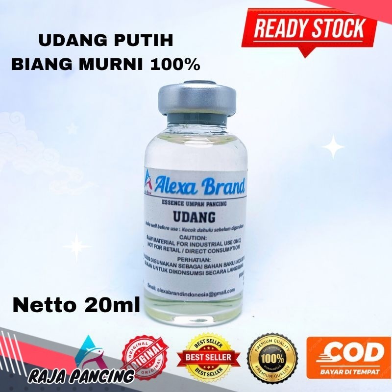 Essen Udang biang murni 100% - esen udang bening- Alexa Brand udang - umpan pancing