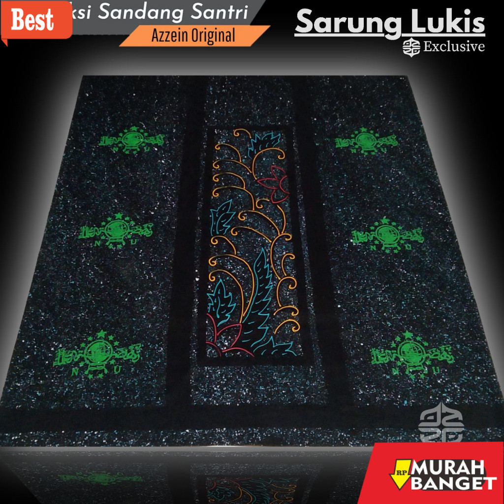 Sarung idaman- Bawahan Muslim Pria Sarung Batik Lukis Ornamen Sarung Pria Sarung Batik Pekalongan Sa
