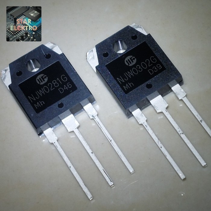 NJW0281G NJW0302G Jilin Sino Sepasang Transistor Final NJW0281 NJW0302