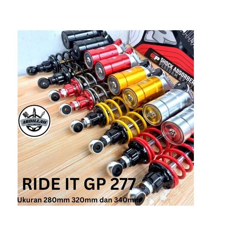 Diskon 80% Shock Tabung Belakang RIDE IT GP 277 RDC Double 280mm 320mm 340mm klik