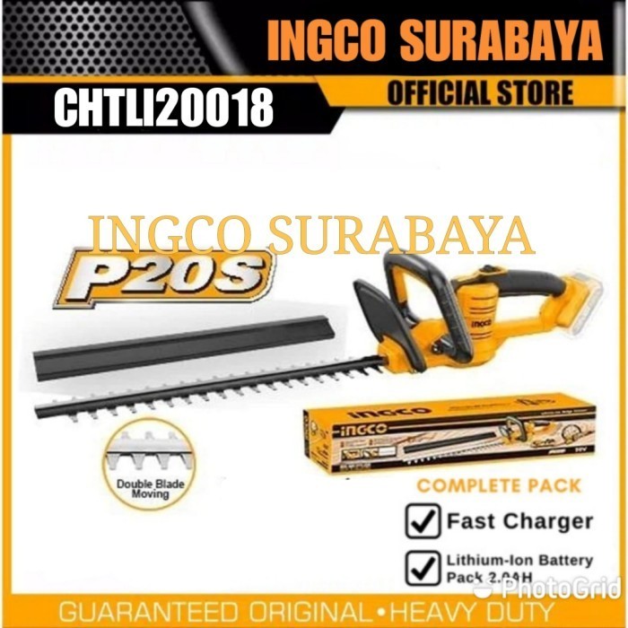 INGCO CHTLI20018 MESIN GUNTING POTONG DAHAN CORDLESS 20V BATERAI 2.AH